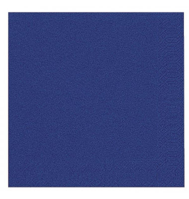 Servietten 104053, dunkelblau / Uni, 3-lagig, 40x40cm
