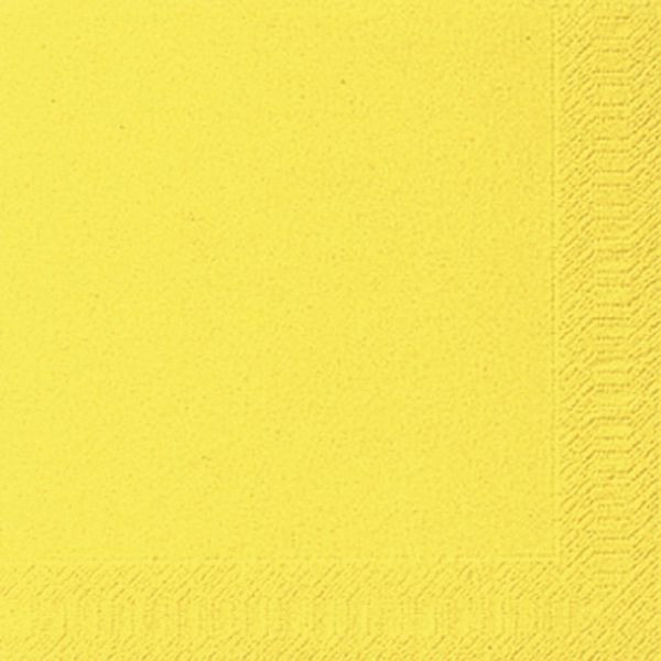 Duni Servietten 104060, gelb / Uni, 3-lagig, 40x40cm 7321011040605 Duni 20 Stück