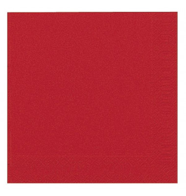Servietten 104063, bordeaux / Uni, 3-lagig, 40x40cm