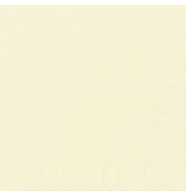 Servietten 40x40cm champagner 3-lagig 1/4-Falz