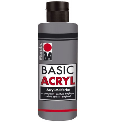 Acrylmalfarbe Basic Acryl 1200 04 278, hellgrau, 80ml