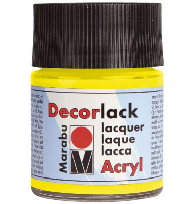 Acrylfarbe Decorlack 1130 05 019, gelb, 50ml