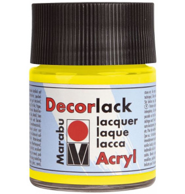 Acrylfarbe Decorlack 1130 05 019, gelb, 50ml Acrylfarbe Decorlack 1130 05 019, gelb, 50ml