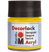 Acrylfarbe Decorlack 1130 05 021, mittelgelb, 50ml