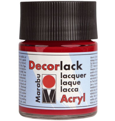 Acrylfarbe Decorlack 1130 05 031, kirschrot, 50ml