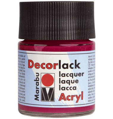 Acrylfarbe Decorlack 1130 05 032, karminrot, 50ml
