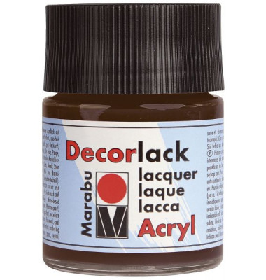 Acrylfarbe Decorlack 1130 05 045, dunkelbraun, 50ml