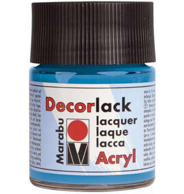 Acrylfarbe Decorlack 1130 05 056, cyan, 50ml
