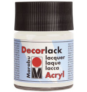 Acrylfarbe Decorlack 1130 05 070, weiß, 50ml