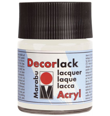 Acrylfarbe Decorlack 1130 05 070, weiß, 50ml