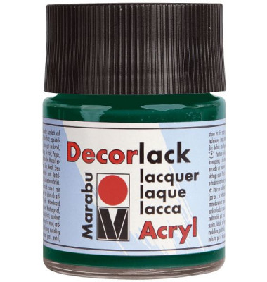 Acrylfarbe Decorlack 1130 05 075, tannengrün, 50ml