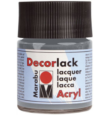 Acrylfarbe Decorlack 1130 05 078, grau, 50ml