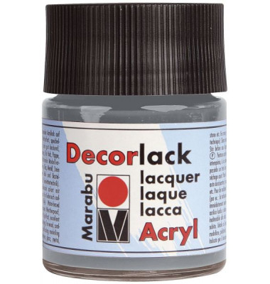 Acrylfarbe Decorlack 1130 05 078, grau, 50ml Acrylfarbe Decorlack 1130 05 078, grau, 50ml