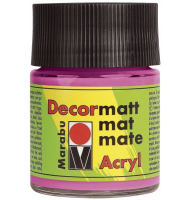 Acrylfarbe Decormatt 1401 05 033, pink, 50ml