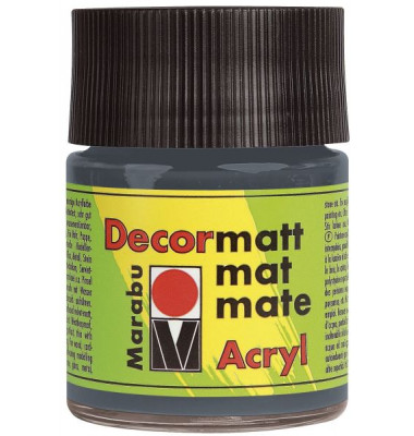 Acrylfarbe Decormatt 1401 05 079, dunkelgrau, 50ml Acrylfarbe Decormatt 1401 05 079, dunkelgrau, 50ml