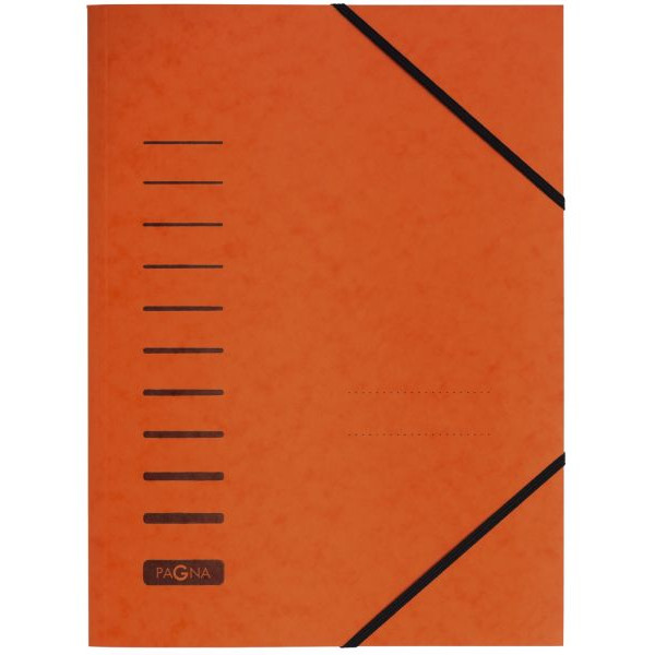 4013951007864 - Eckspannmappe 24007-12 A4 orange Karton 335g mit 3 Einschlagklappen 4013951007864 Pagna