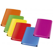 Heftbox 1441 300, A4 sortiert (gelb/hellrot/orange/hellgrün/hellblau/pink), 30mm Füllhöhe, Karton glanzkaschiert