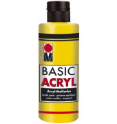 Acrylmalfarbe Basic Acryl 1200 04 019, gelb, 80ml