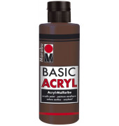 Acrylmalfarbe Basic Acryl 1200 04 040, mittelbraun, 80ml