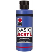 Acrylmalfarbe Basic Acryl 1200 04 052, mittelblau, 80ml