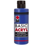 Acrylmalfarbe Basic Acryl 1200 04 055, ultramarinblau, 80ml
