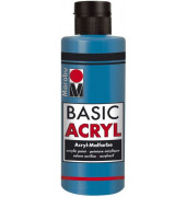 Acrylmalfarbe Basic Acryl 1200 04 056, cyan, 80ml