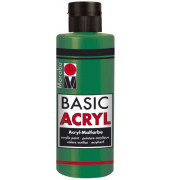 Acrylmalfarbe Basic Acryl 1200 04 067, saftgrün, 80ml