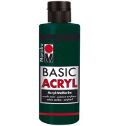 Acrylmalfarbe Basic Acryl 1200 04 075, tannengrün, 80ml