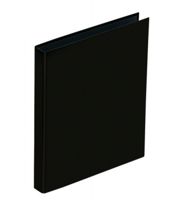Ringbuch Basic Colours 20405-01, A5 4 Ringe 25mm Ring-Ø Karton, PP-kaschiert schwarz