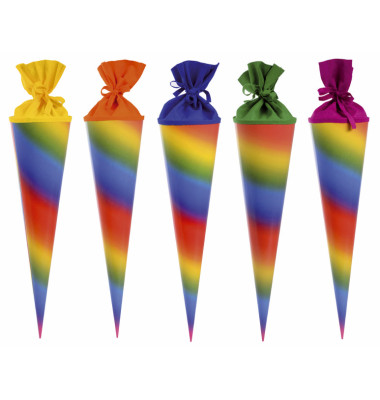 Bastel-Schult&uuml;te 97829, regenbogen, 70cm, rund