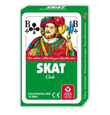Spielkarten Skat Club französisches Blatt Pappschachtel