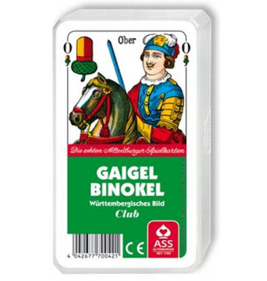 Spielkarten Gaigel & Binokel württembergisch Blatt Kunststoffetui