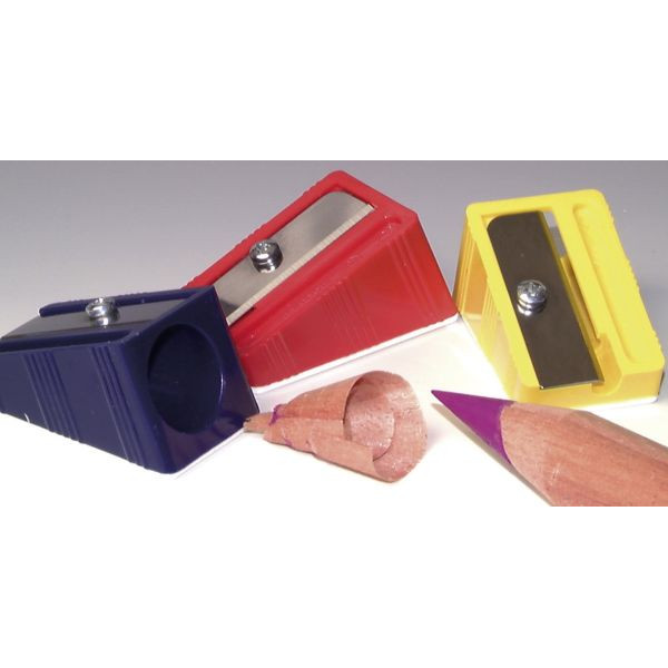 12 x Wedo Bleistiftspitzer für dicke Stifte farbig sortiert