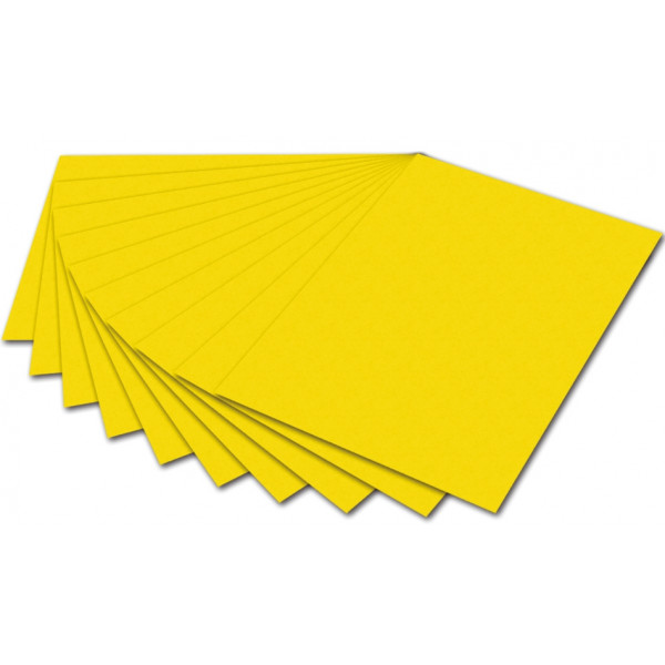 10 Stück Folia Fotokarton 6114, bananengelb, 50x70cm, 300g 4001868161144 Folia