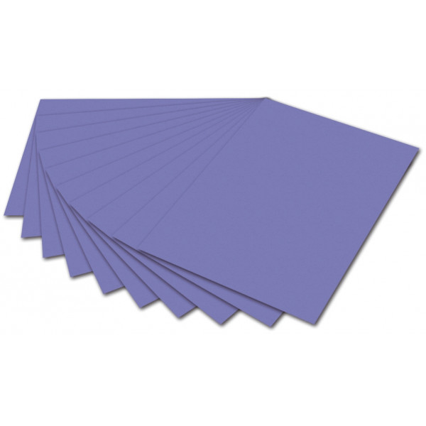 10 Stück Folia Fotokarton 6137, veilchenblau, 50x70cm, 300g 4001868161373 Folia