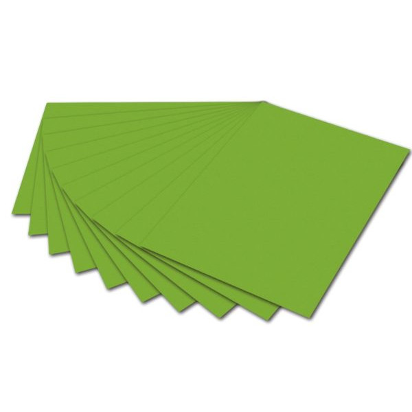 50 Stück Folia Fotokarton 614/50 55, grasgrün, A4, 300g 4001868614558 Folia