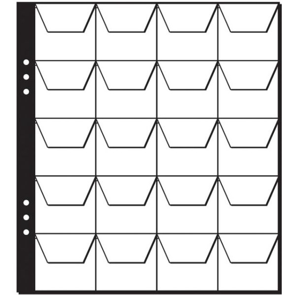 4009212215505 - 30323-19 2155-05 45x45 Münzeinlage für 20 Münzen 4009212215505 5 Stück
