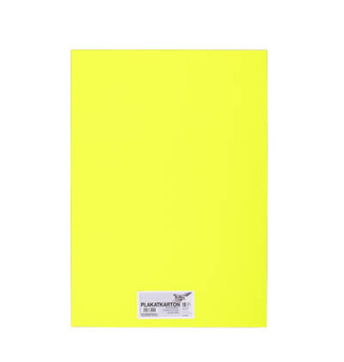 Plakatkarton 48x68 einseitig gefärbt leuchtgelb 380g 65911 Plakatkarton 48x68 einseitig gefärbt leuchtgelb 380g 65911