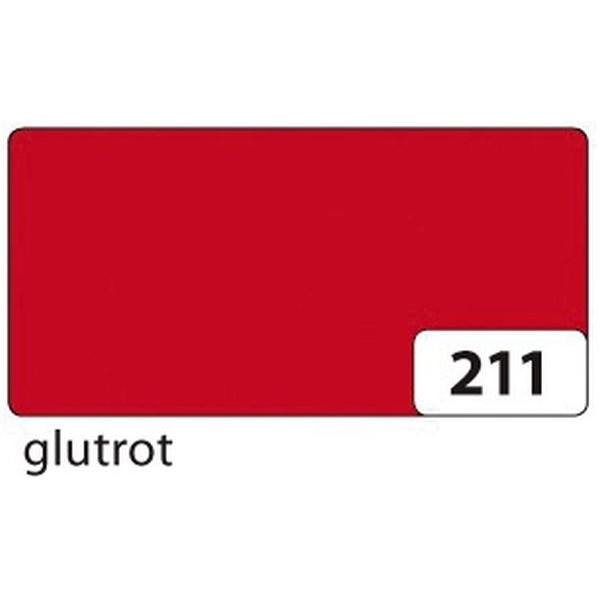 10 Stück Folia Fotokarton 65211, glutrot, 48x68cm, 380g 4001868652116 Folia