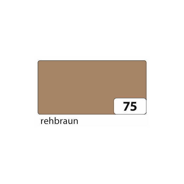 10 Stück Folia Tonzeichenpapier 50x70cm 130g rehbraun 6775E 4001868167757 Folia