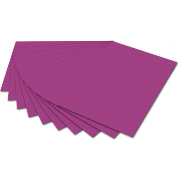 10 Stück Folia Tonzeichenpapier 50x70cm 130g eosin 6721E 4001868167214 Folia