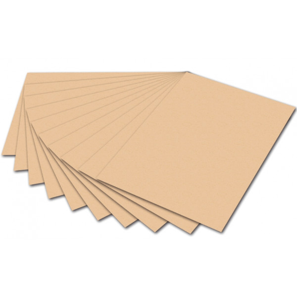 10 Stück Folia Tonzeichenpapier 50x70cm 130g apricose 6742E 4001868167429 Folia