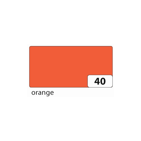10 Stück Folia Tonzeichenpapier 50x70cm 130g orange 6740E 4001868167405 Folia