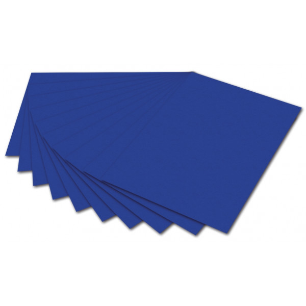 100 Stück Folia Tonzeichenpapier A4 130g ultramarin 6436 4001868064360 Folia