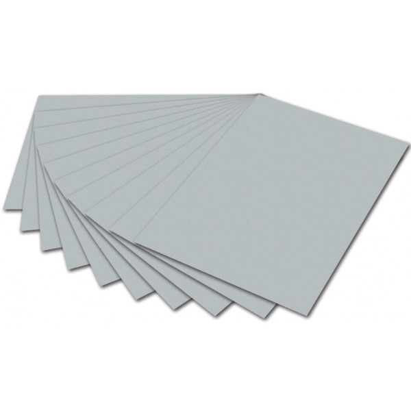 100 Stück Folia Tonzeichenpapier A4 130g silber 6460 4001868064605 Folia