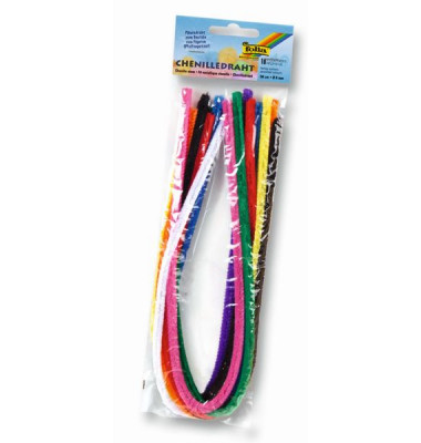 77809 50cm D8mm Chenilledraht bunt sortiert 77809 50cm D8mm Chenilledraht bunt sortiert