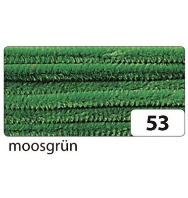 77853 50cm L., Pg Chenilledraht 8mm moosgrün