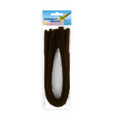 77885 50cm Chenilledraht 8mm braun 77885 50cm Chenilledraht 8mm braun