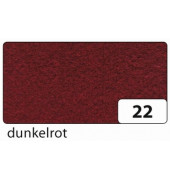 520422 20x30cm Bastelfilz dunkelrot