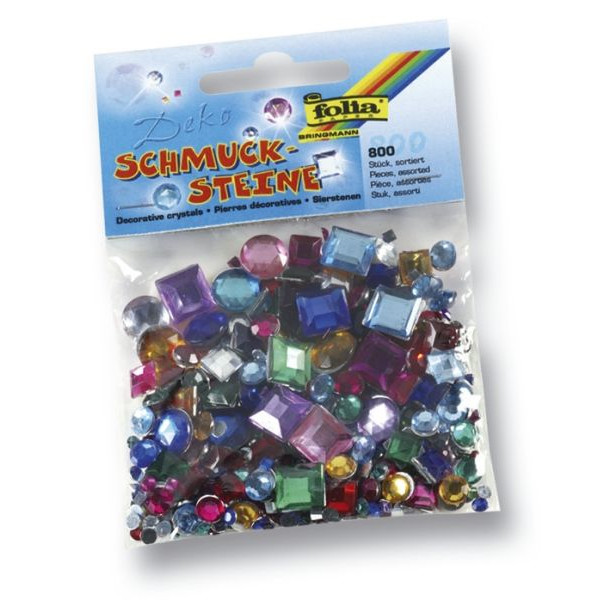 4001868012408 - 1240 Gr+Farb sort 800ST Schmucksteine eckig u rund